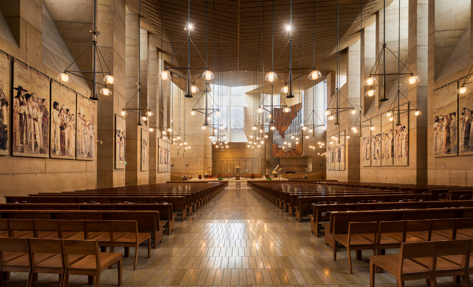 Interior of the Cathedral of Our Lady of Angels