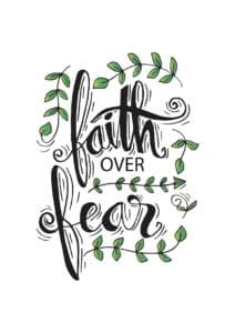 Inspirational Quote Faith Over Fear