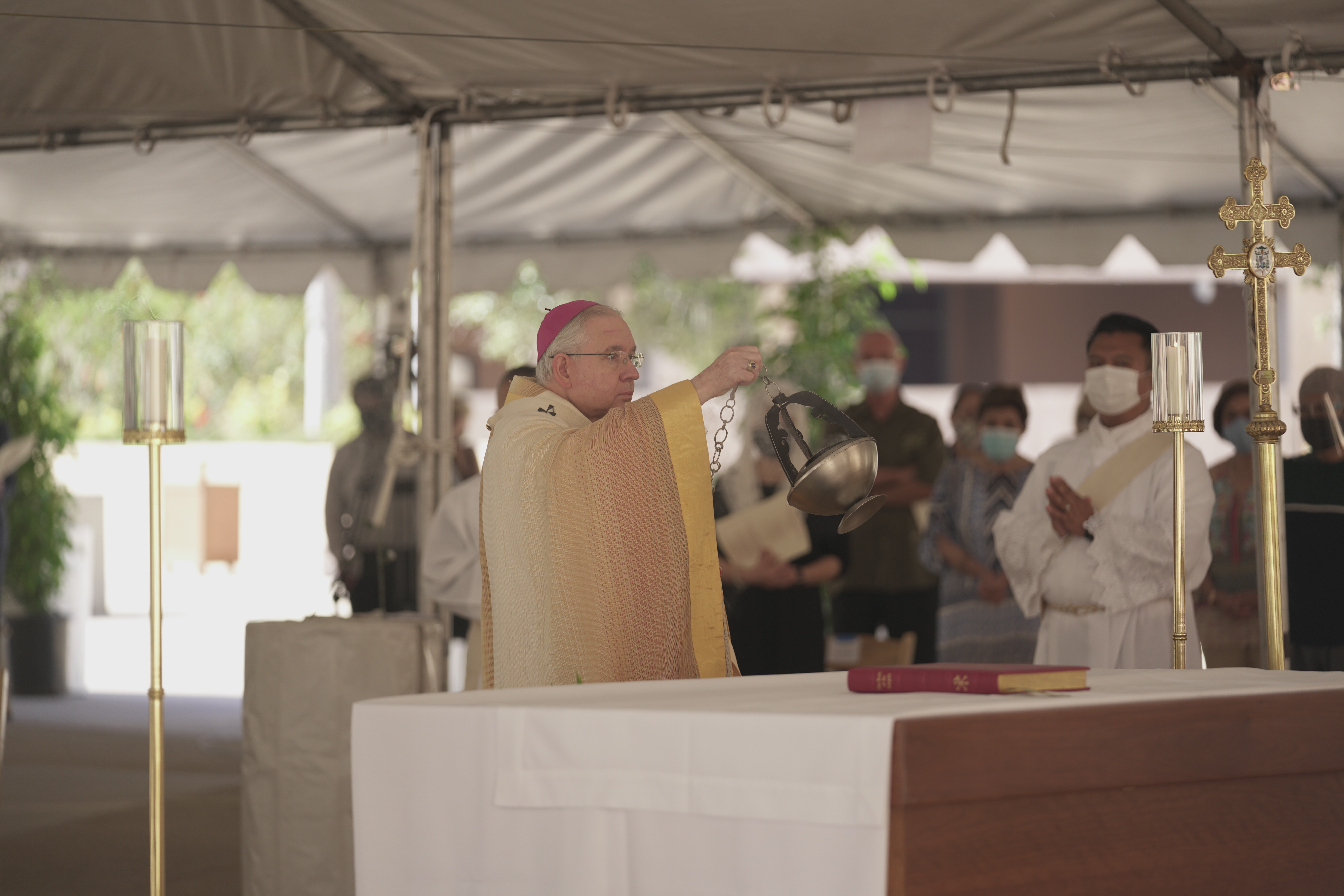 Archbishop Gomez during the ordination mass