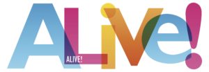 ALIVE! colorful typography
